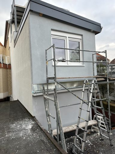 Sanierte Hausfassade